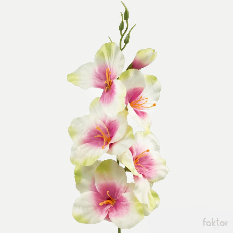 Kreemjas satiingladiool kunstlill 55 cm - Kunstlilled