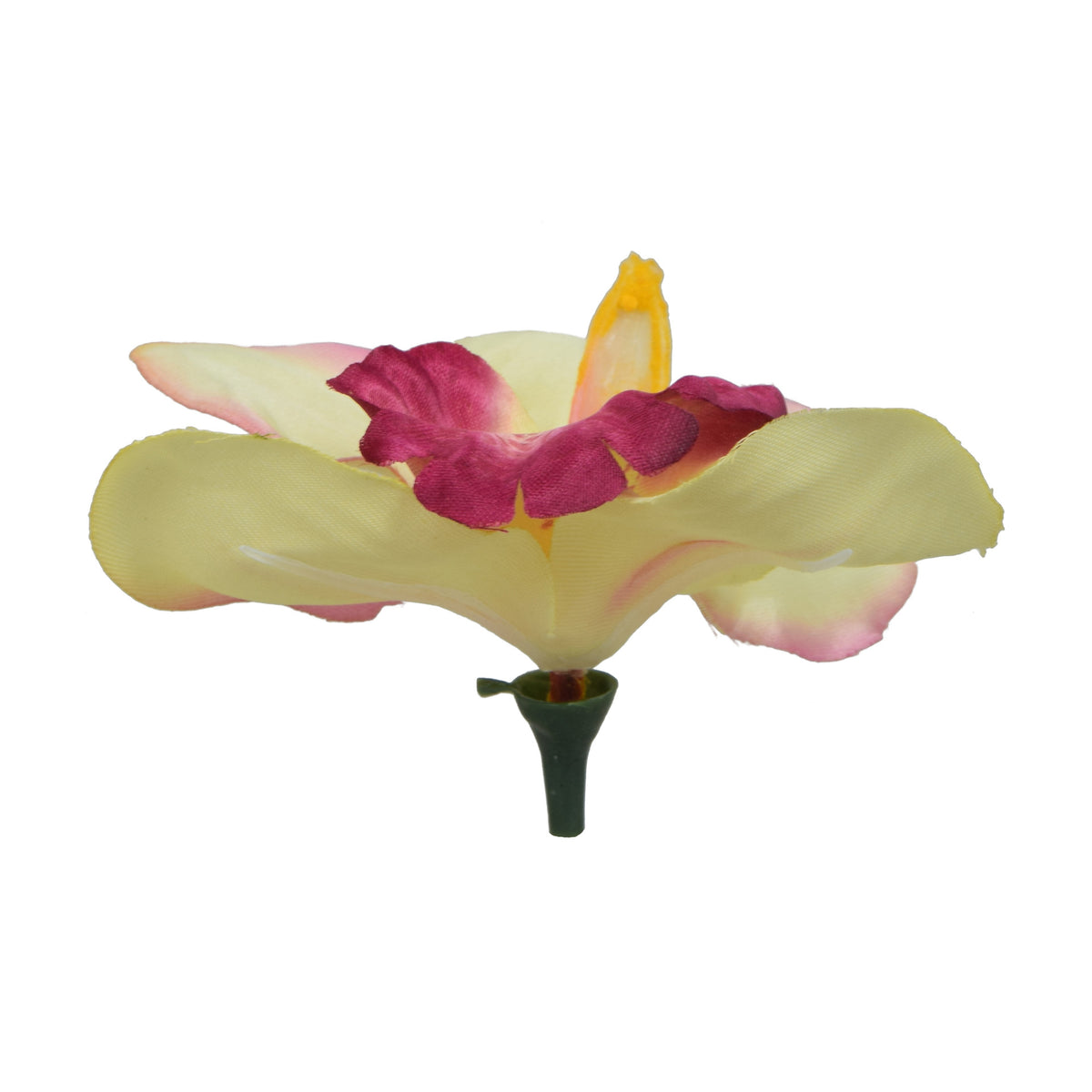 Minttu/violetti tekoorkidean kukkapää, 12 cm