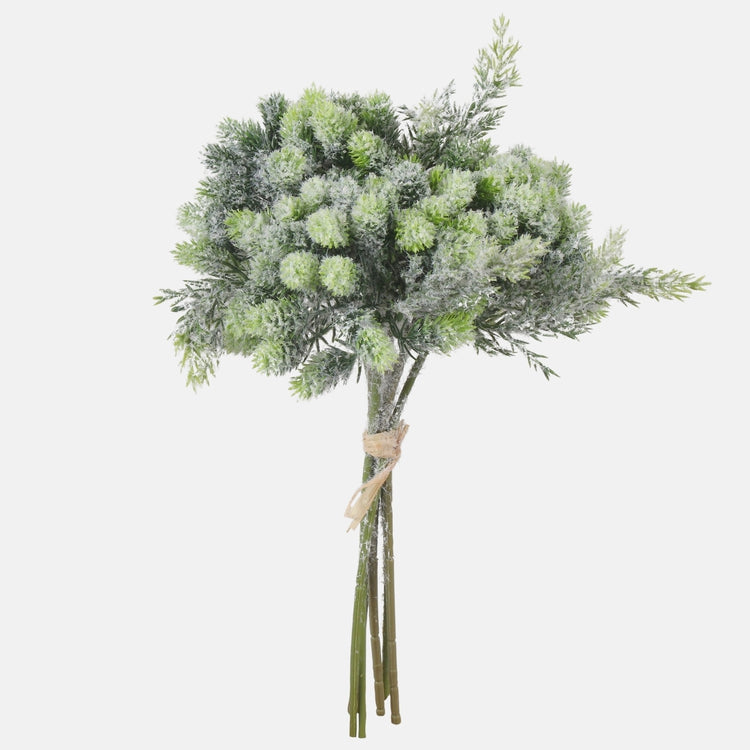 Lumine lehis ja kadakas kunstbukett 29 cm - Kunstlilled