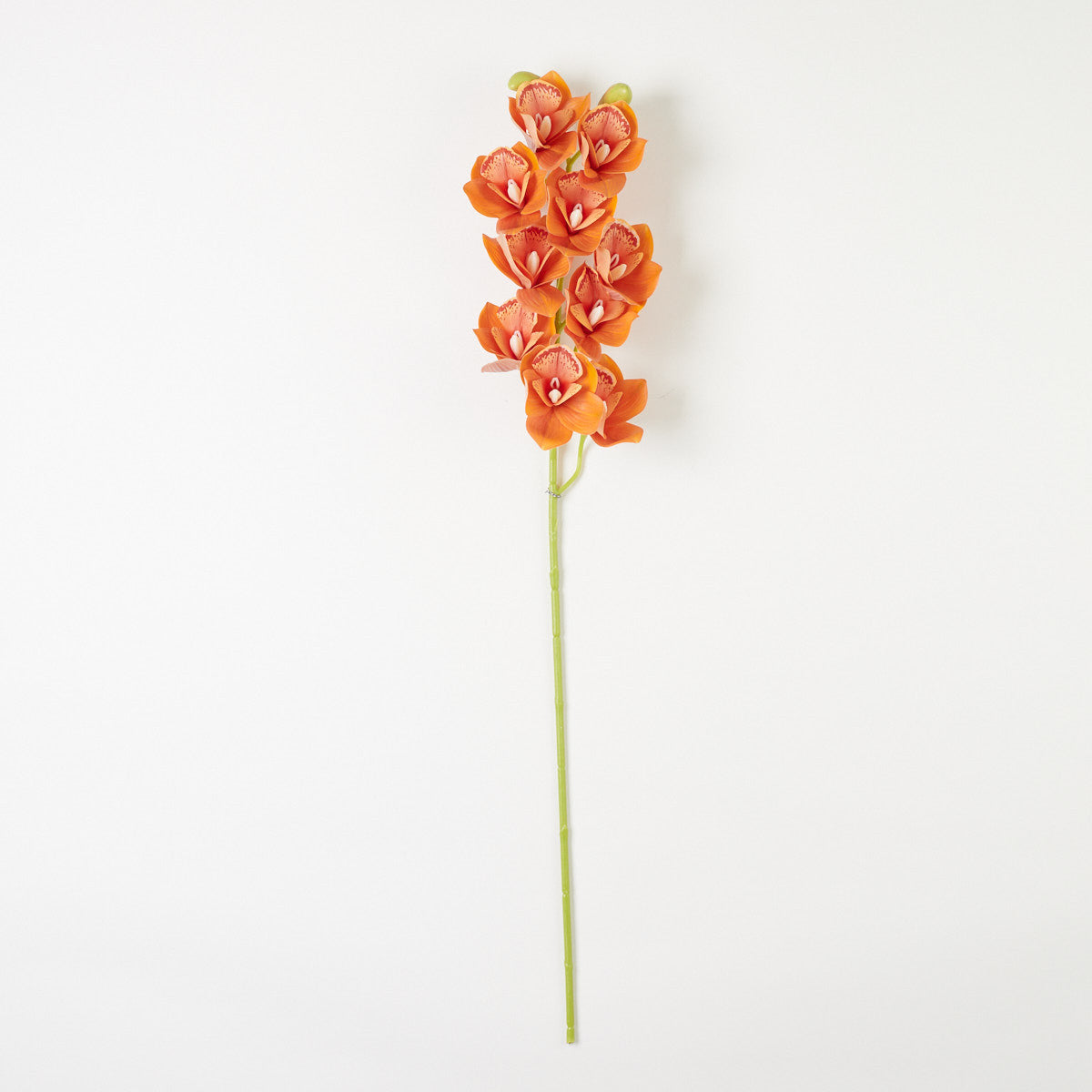 Oranssi tekoorkidean kukkavarsi, silikoni