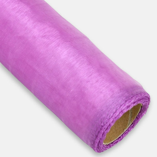 Lilla organza kangas 40 cm x 820 cm - Kunstlilled
