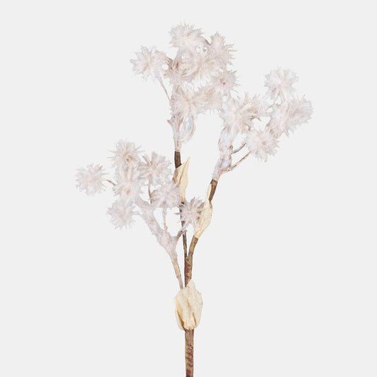 Kaunistuseks kreemjas ohakas 46 cm - Kunstlilled