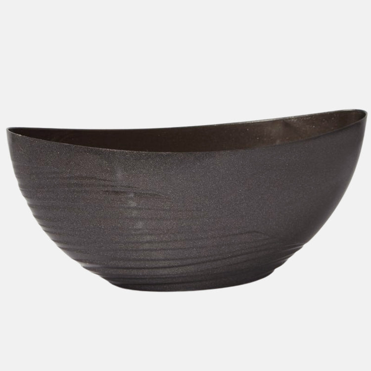 Suur paadikujuline plastikust kaitsepott grafiithall 30,5 cm - Kunstlilled