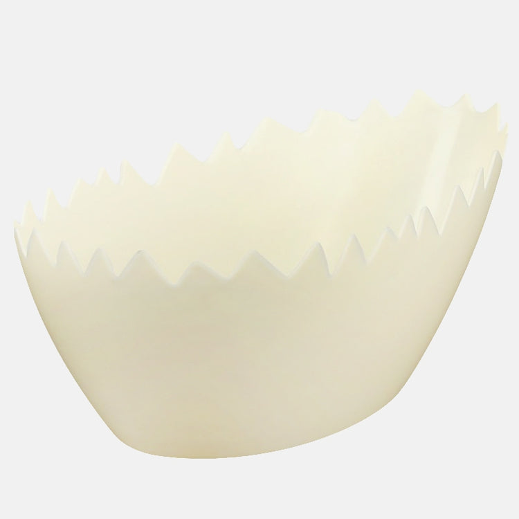 Kreemjas ovaalne lihavõttepoti kate 21 cm - Kunstlilled