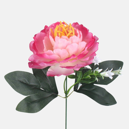 Pojengi kunstlill roosa-kreem 38 cm - Kunstlilled