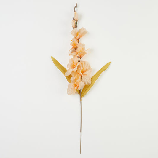 Persikanvärinen gladiolus – tekokukka, 64 cm
