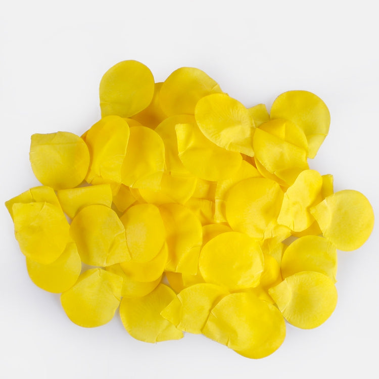 Kollane roosi kroonleht 100 tk Ø7 cm - Kunstlilled