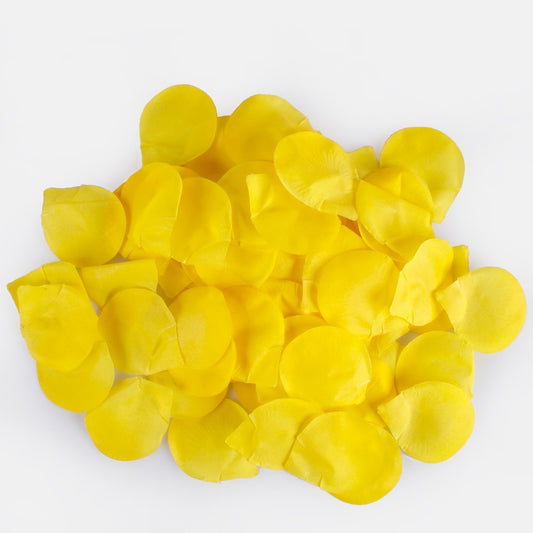 Kollane roosi kroonleht 100 tk Ø7 cm - Kunstlilled