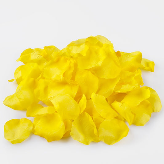 Kollased roosi kroonlehed 100 tk Ø5 cm - Kunstlilled