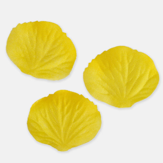 Kollased roosi kroonlehed 80 tk Ø3 cm - Kunstlilled