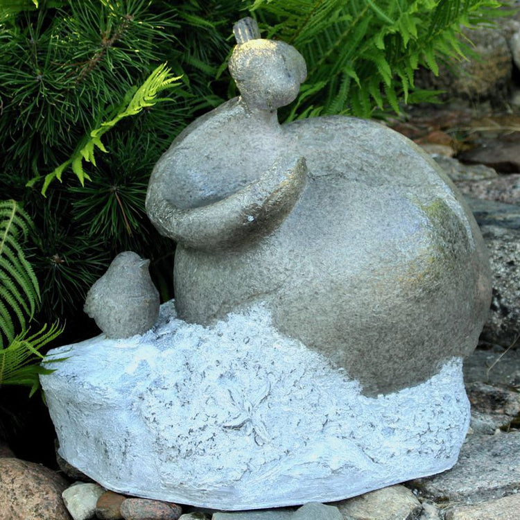 Halli imitatsiooniga kivipurskkaev 50 cm - Kunstlilled