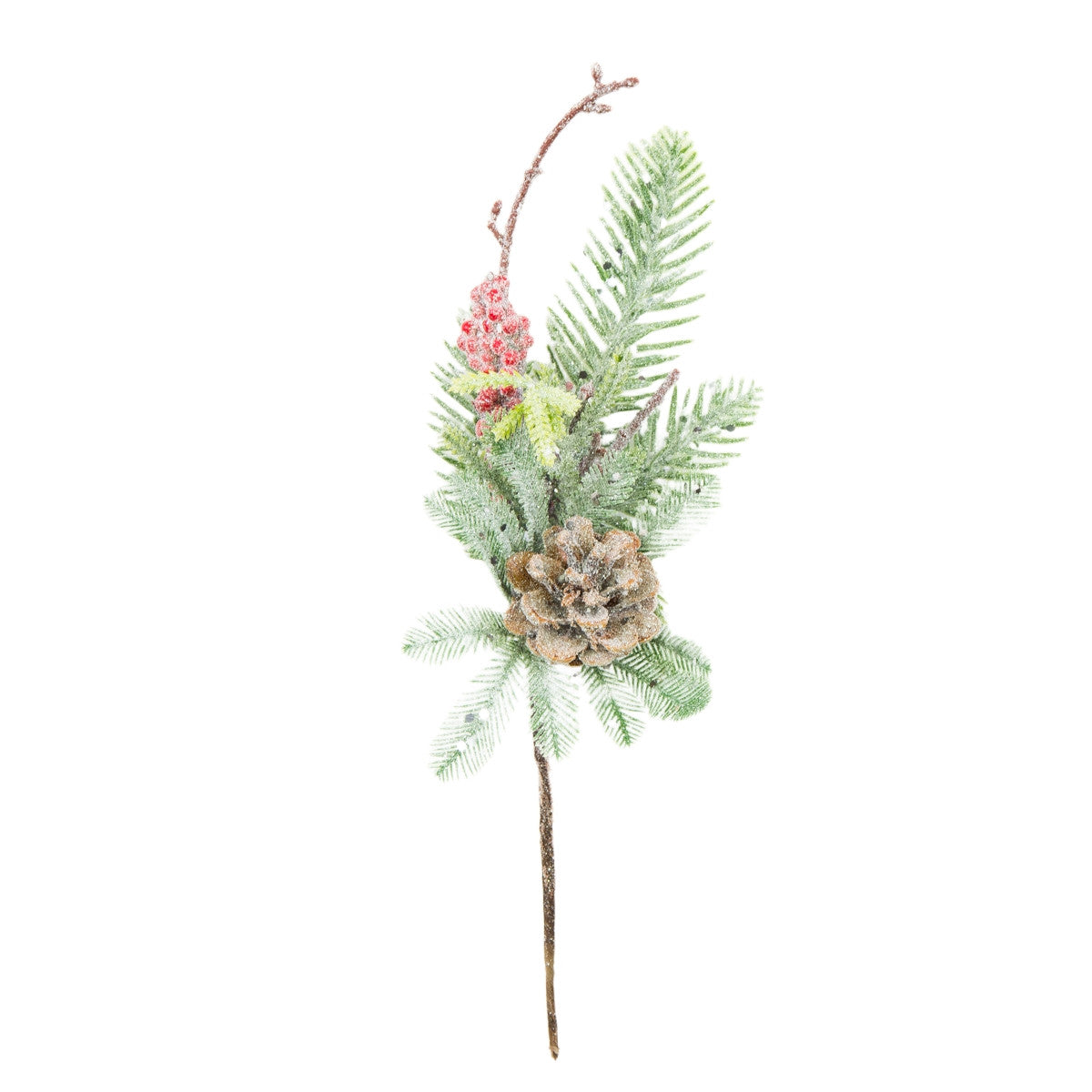 Punainen joulukoriste, 26 cm, 12 kpl