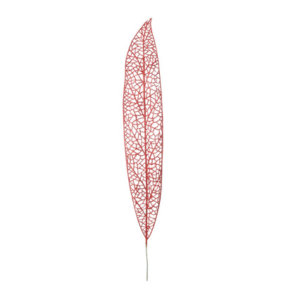 Punainen joulukoriste, kimalle, 54 cm