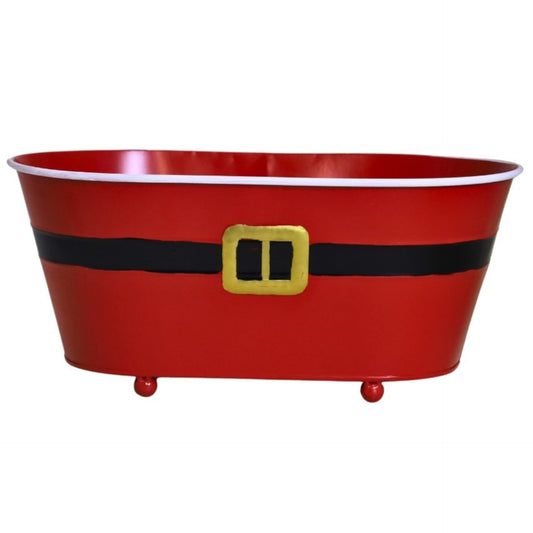 Punainen kukkaruukku, 19 cm