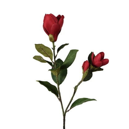 Punainen magnolia – tekokukka, 82 cm