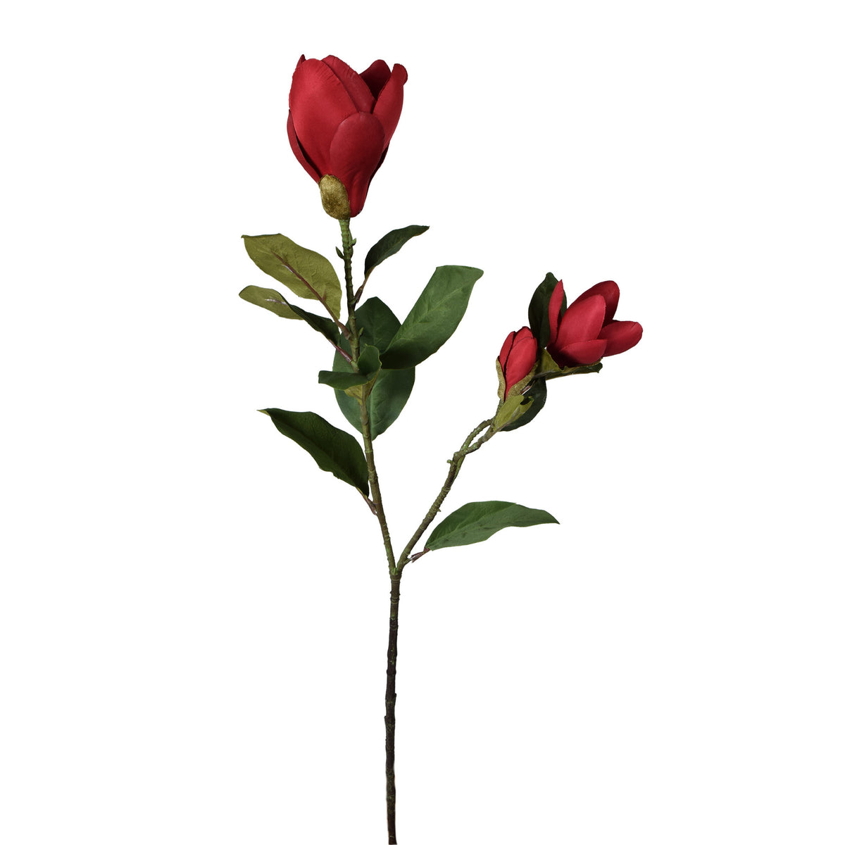 Punainen magnolia – tekokukka, 82 cm