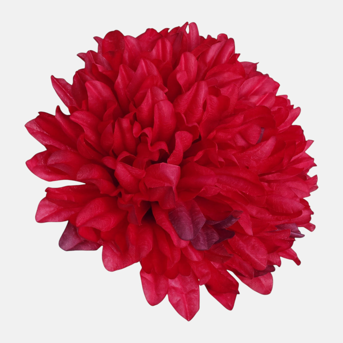 Punainen tekokrysanteemin kukkapää, 15 cm