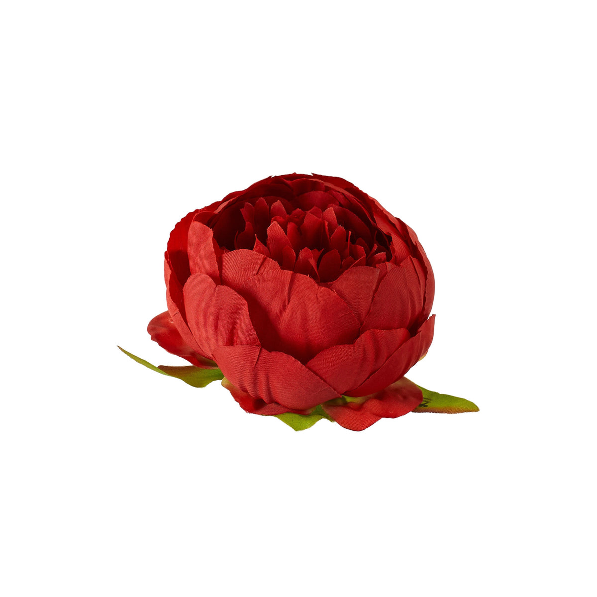 Punainen tekopionin kukkapää, 8 cm