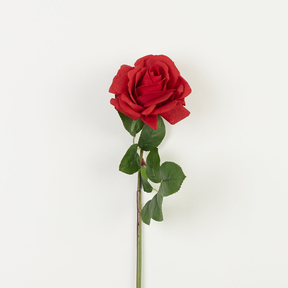 Punainen tekoruusun kukkavarsi, 61 cm