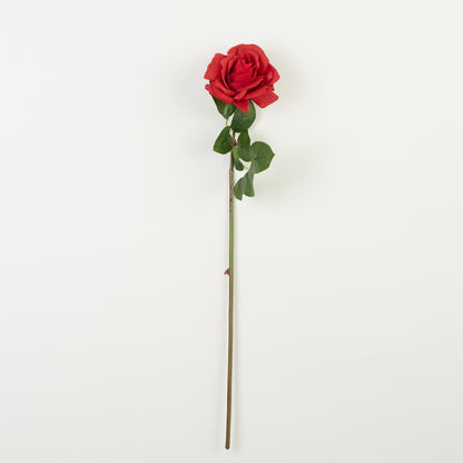 Punainen tekoruusun kukkavarsi, 61 cm