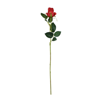 Punainen tekoruusun kukkavarsi, 67 cm