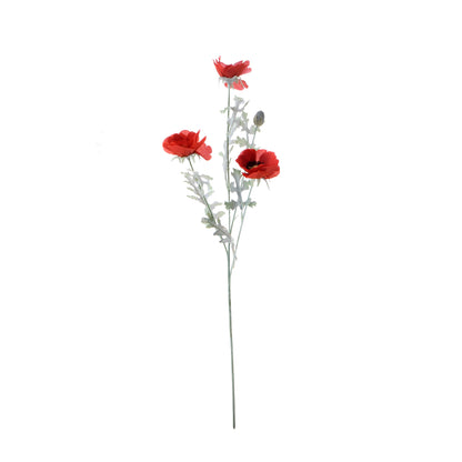 Punainen unikko – tekokukka, 60 cm