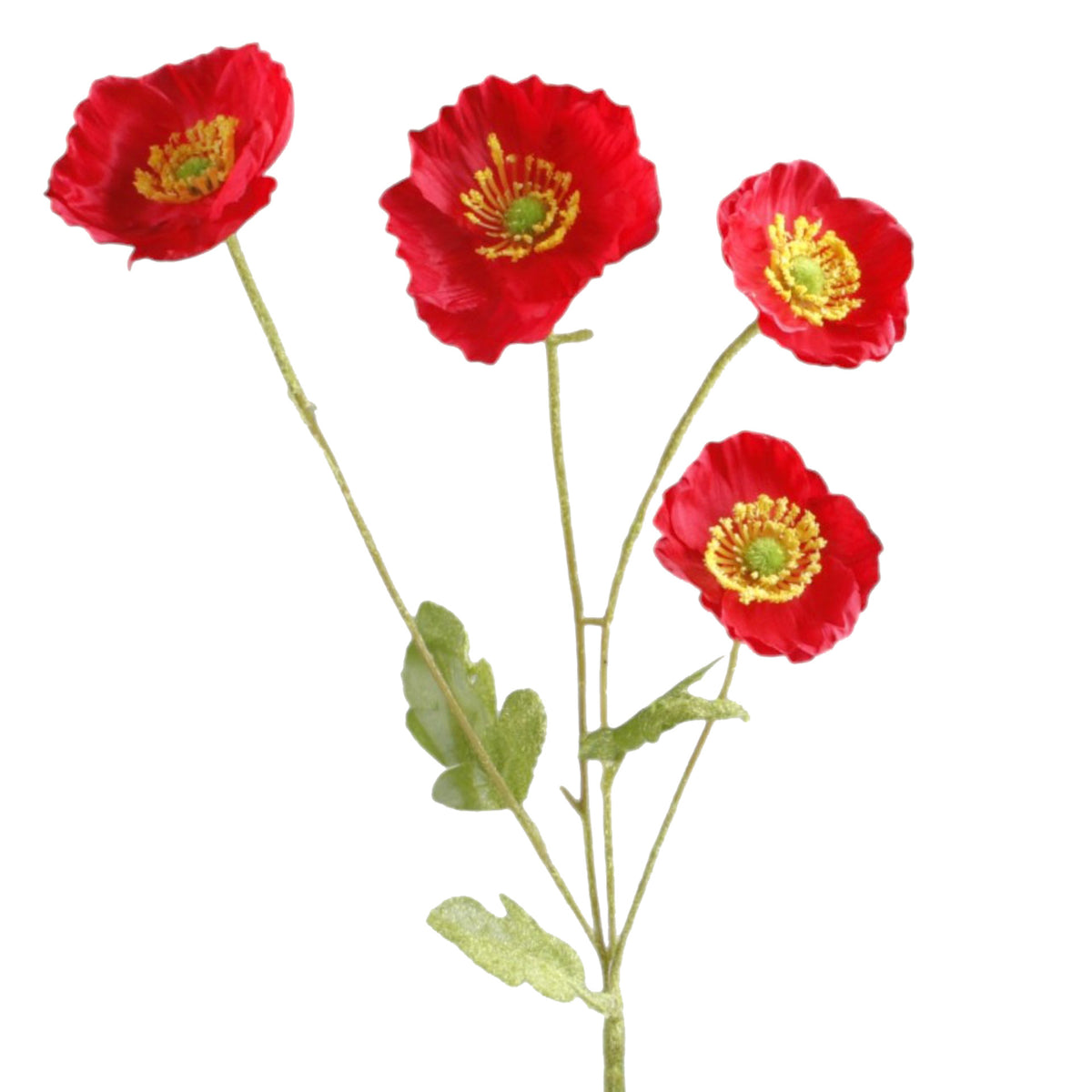 Punainen unikko – tekokukka, 62 cm