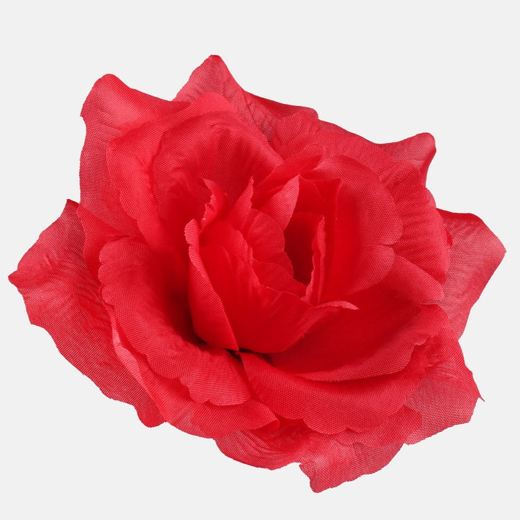 Prantsuse roosi kunstlillepea punane Ø13 cm - Kunstlilled