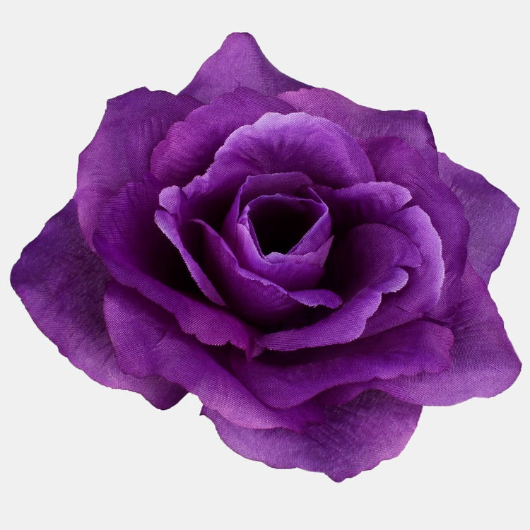 Lilla Prantsuse roosi kunstlillepea Ø13 cm - Kunstlilled