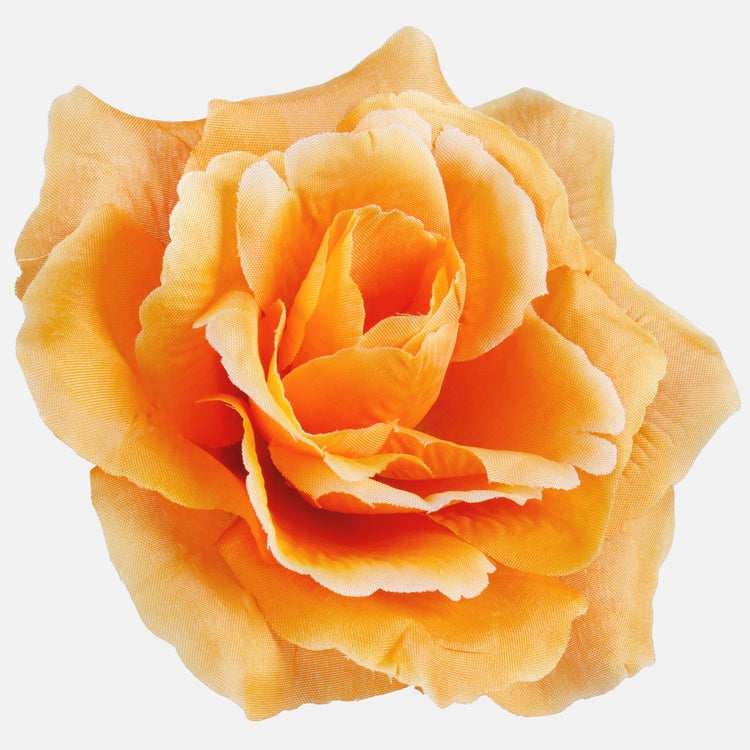 Oranž Prantsuse roos kunstlillepea 13 cm - Kunstlilled