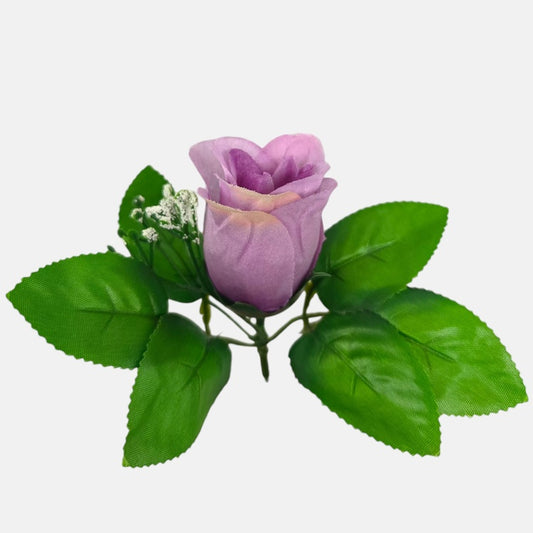 Sirelililla roosipung kunstlillepea 6 cm - Kunstlilled