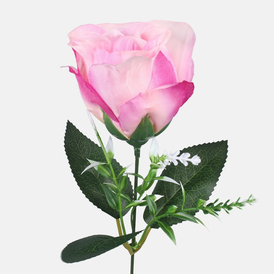 Roosa kunstroos 42 cm - Kunstlilled