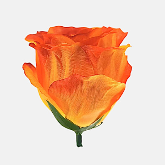 Oranžikaskollane roosinupu kunstlill 5,5 cm - Kunstlilled