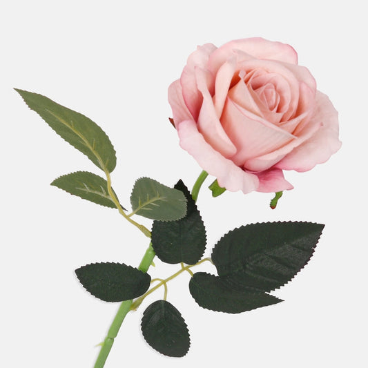 Roosa sametine kunstroos 50 cm - Kunstlilled