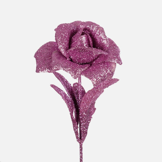 Lilla säraga kunstroos 28 cm - Kunstlilled