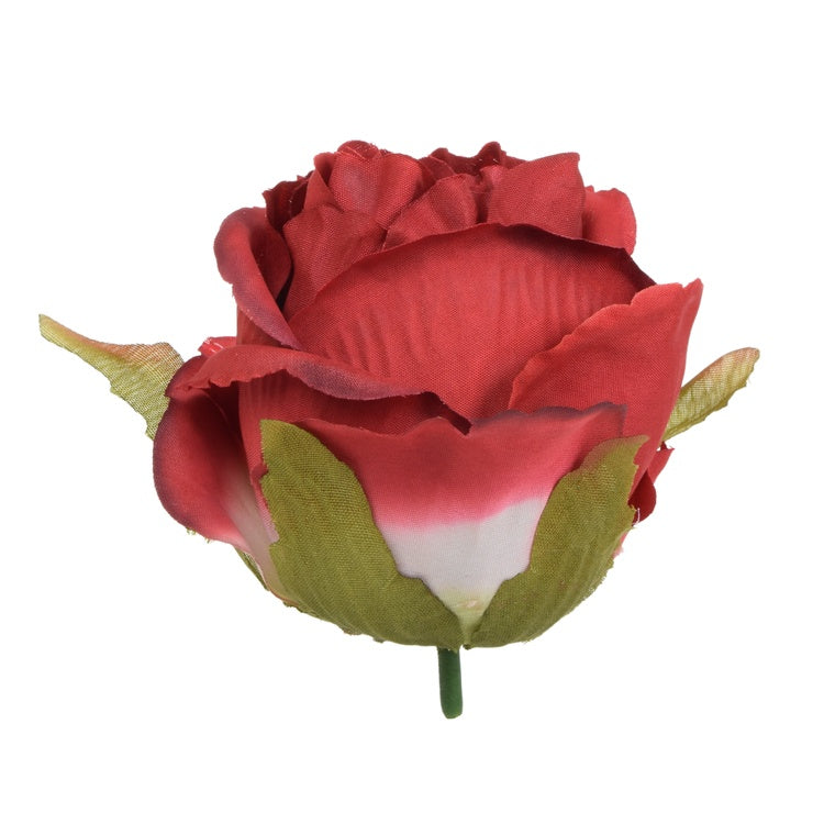 Punase roosi kunstlillepea Ø8 cm - Kunstlilled
