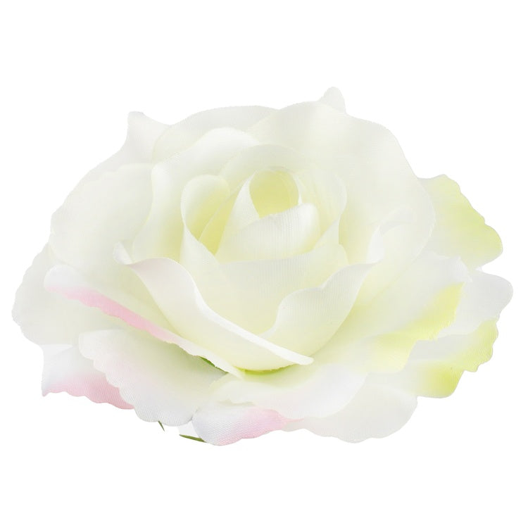 Kreemjas-roosa roosi kunstlillepea 11 cm - Kunstlilled