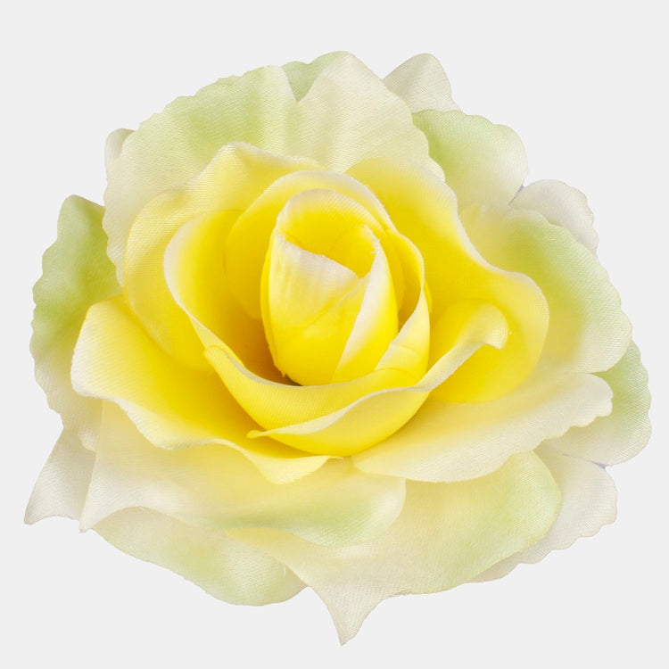 Kollase roosi kunstlillepea 11 cm - Kunstlilled