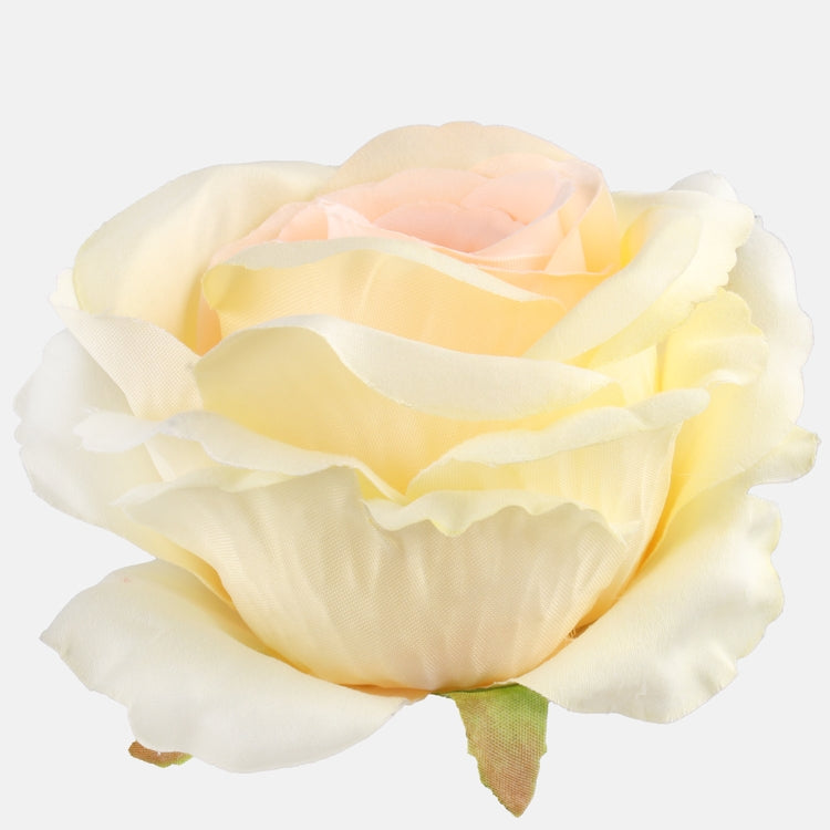 Kollase roosi kunstlillepea Ø12 cm - Kunstlilled