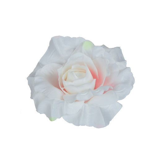 Valge roosi kunstlillepea Ø11 cm - Kunstlilled