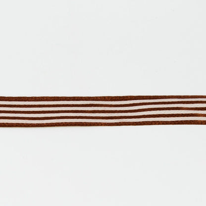 Ruskea koristenauha, satiini, 12 mm