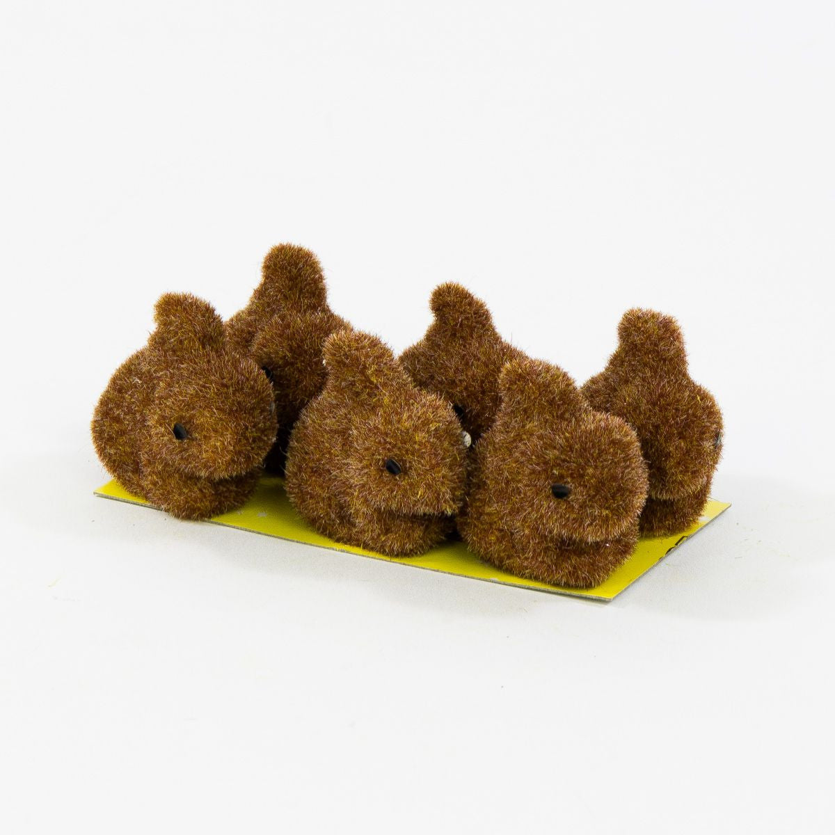Ruskea pääsiäiskoriste, 4 cm, 6 kpl / pakkaus