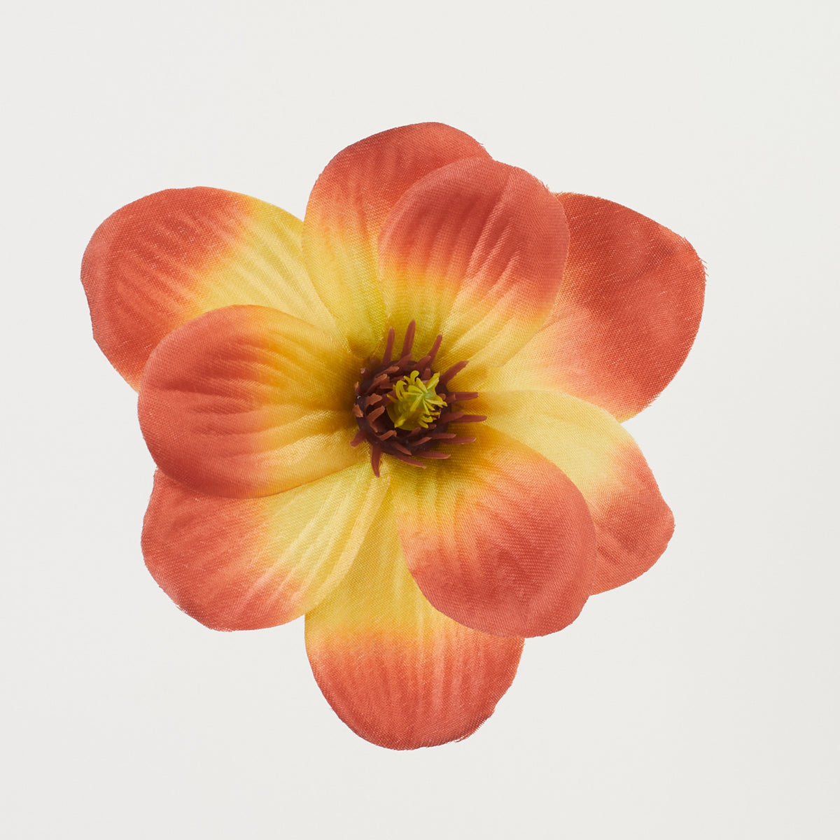 Ruskea/vihreä magnolia – tekokukkapää, 4 cm, 24 kpl