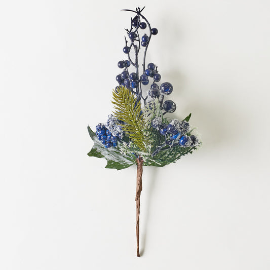 Sininen joulukoriste, 26 cm