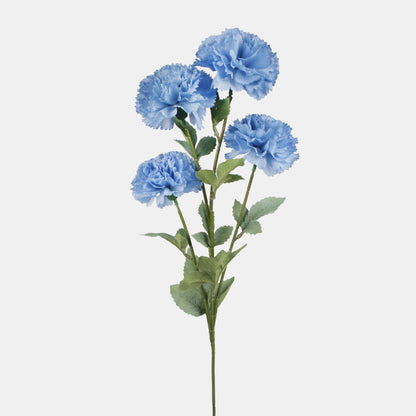 Sininen tekoneilikan kukkavarsi, 73 cm