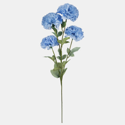 Sininen tekoneilikan kukkavarsi, 73 cm