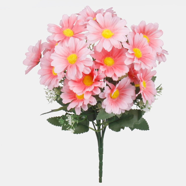 Roosa karikakra kunstlillebukett 31 cm - Kunstlilled