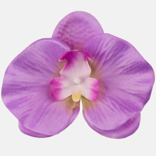 Lilla satiinorhidee kunstlillepea Ø12 cm - Kunstlilled