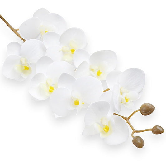 Valge orhidee kunstlill 78 cm - Kunstlilled
