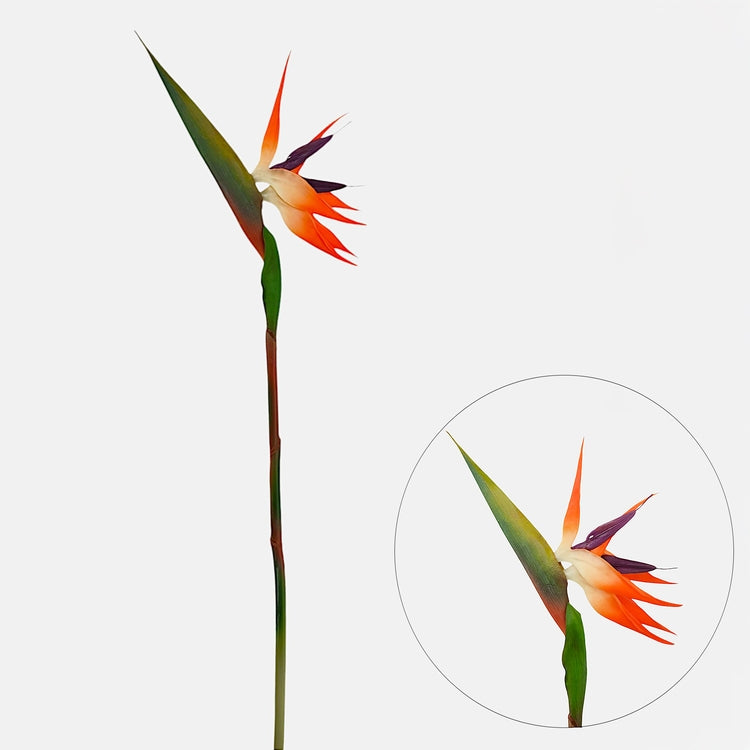 Oranž strelitsia kunstlill 100 cm - Kunstlilled